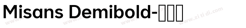Misans Demibold字体转换